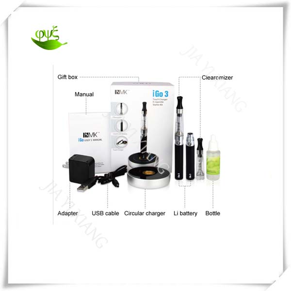  electronic cigarette IGO3 with induction charger base